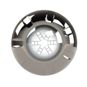 LED Refletor 9W AZUL LXP INOX