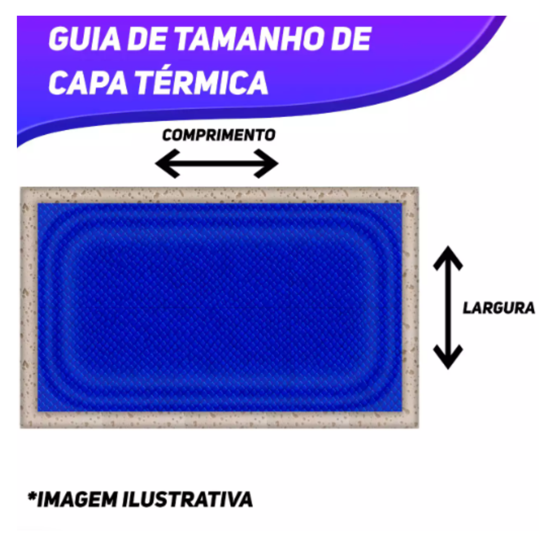 CAPA TERMICA 300 MICRAS CLASSICA 6,60m x 3,10m  - Santec - Imagem 2
